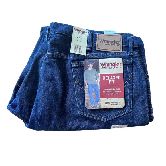 Wrangler Other - Wrangler Jeans for men.  Relaxed fit New with tag.  42x 30 Rugged Wear.…